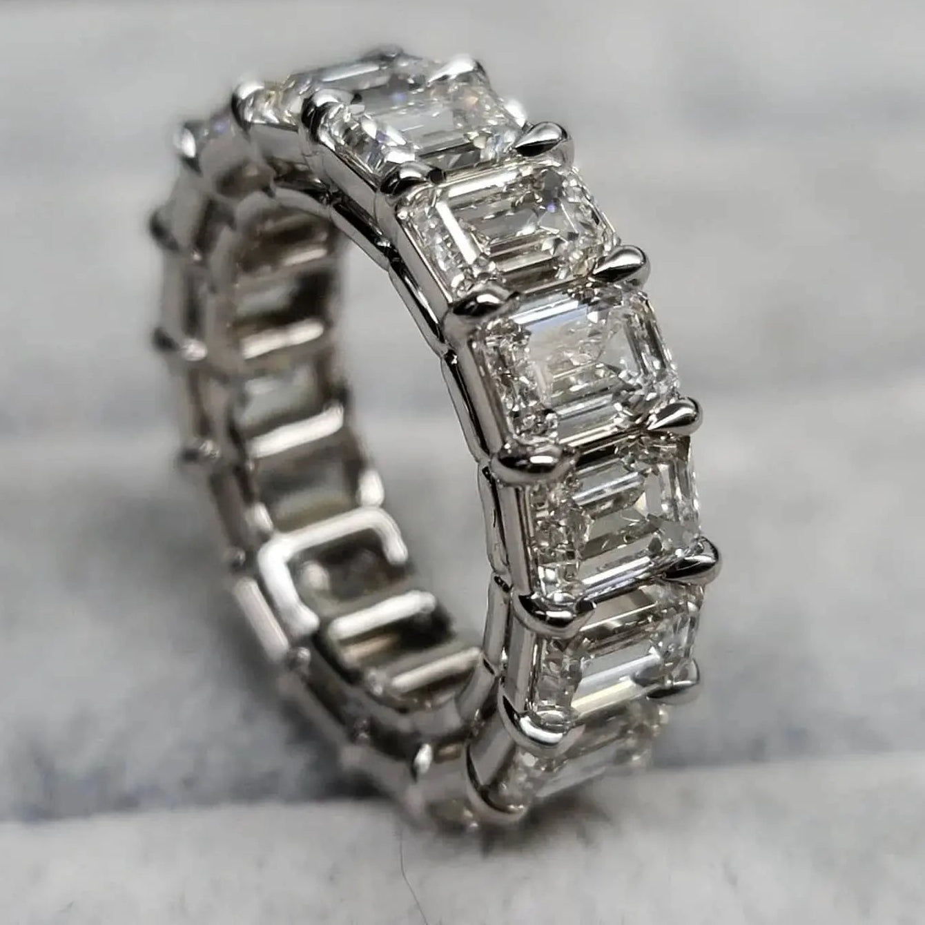 VVS Emerald Eternity Ring