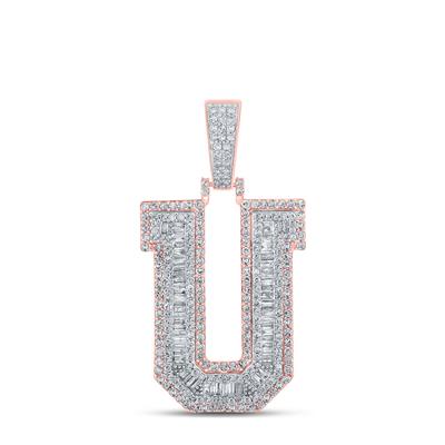 Diamond Letter Charms U / White