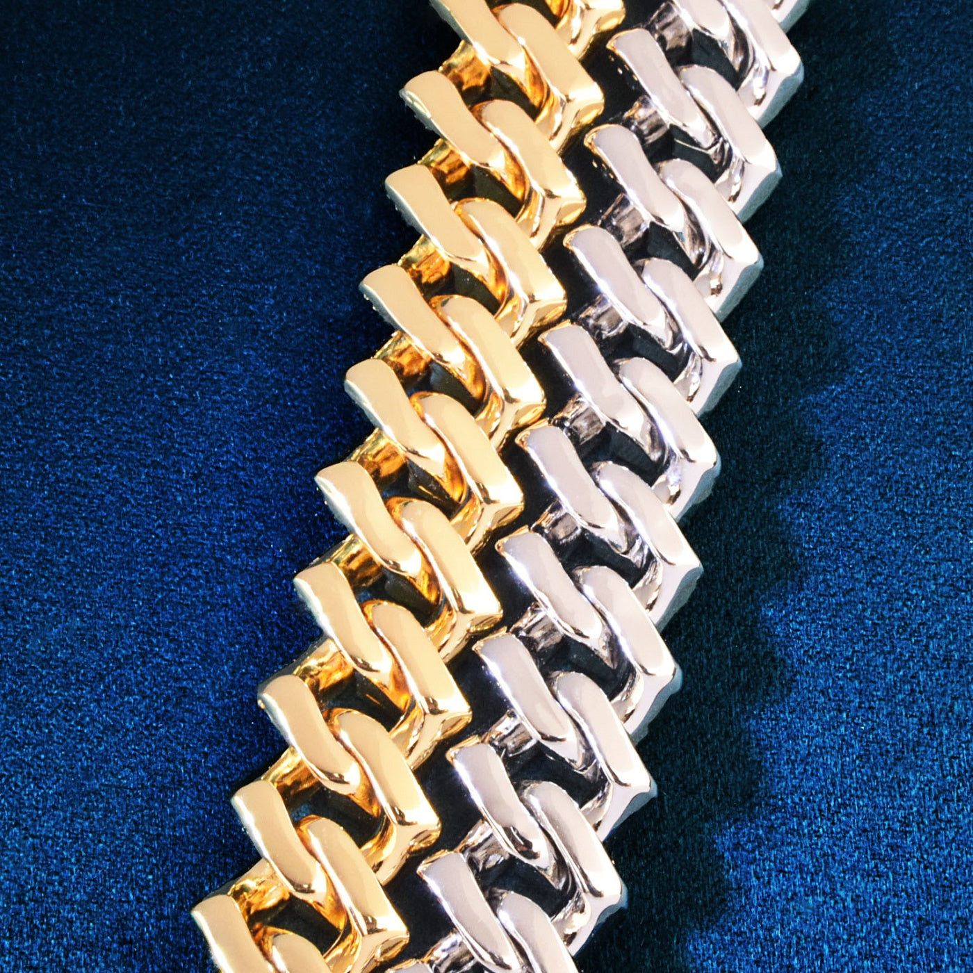 15mm Full Baguette Zircon Miami Cuban Bracelet