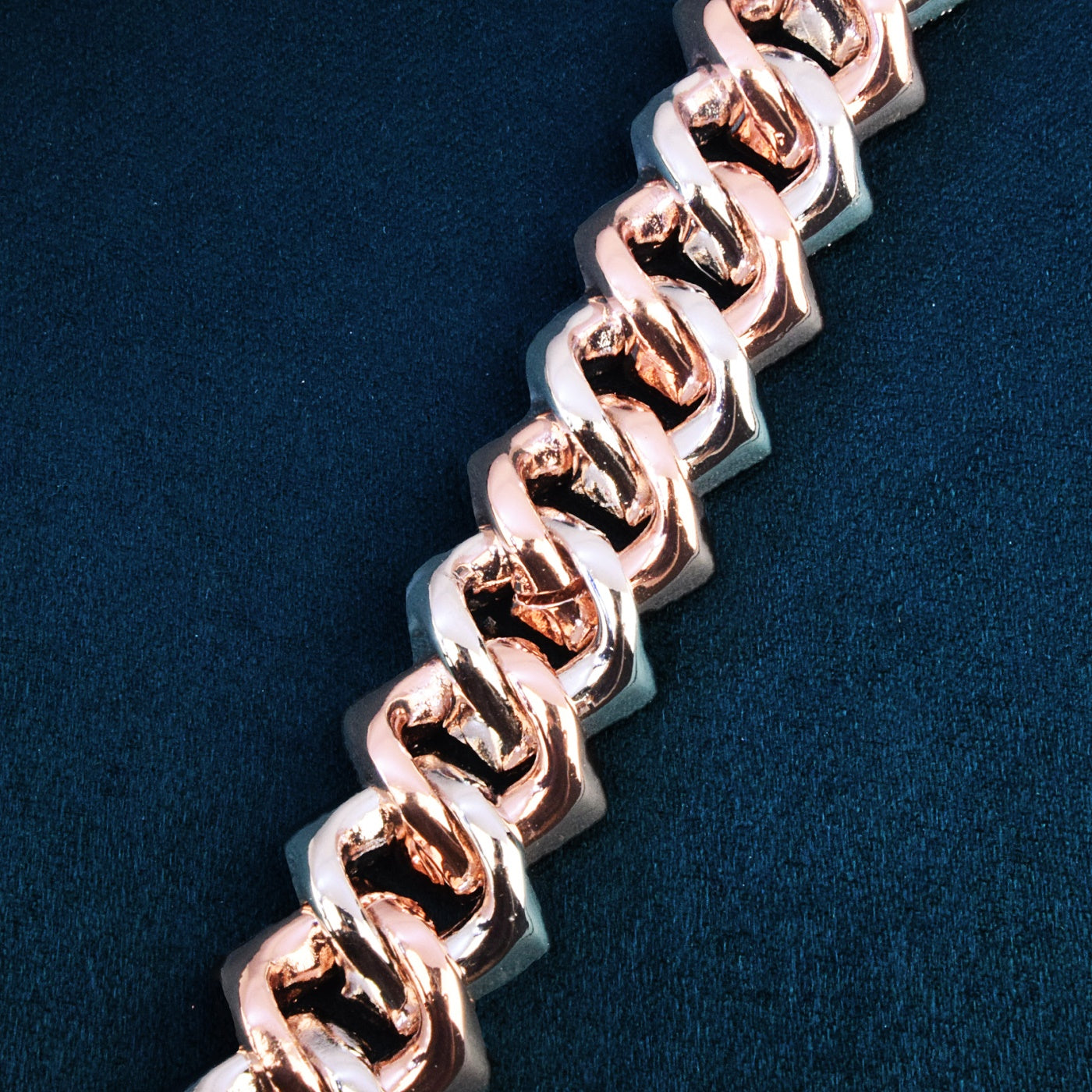 17MM Two Tone Baguette Necklace