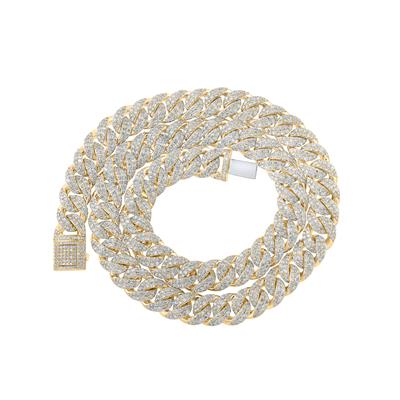 34 CTW-DIA CUBAIN MENS CHAIN