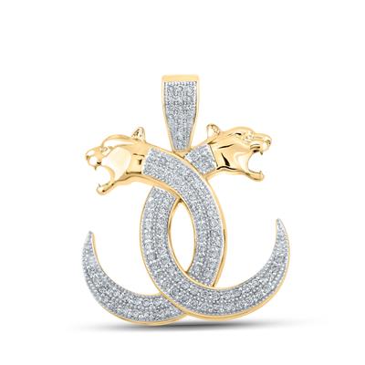 7/8CTW-DIA PANTHER MENS CHARM