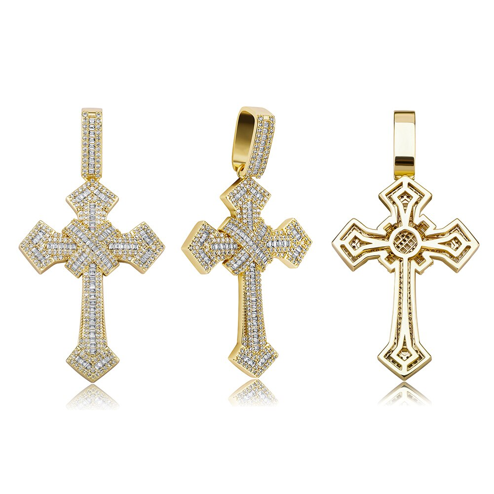 Baguette Cross Necklace