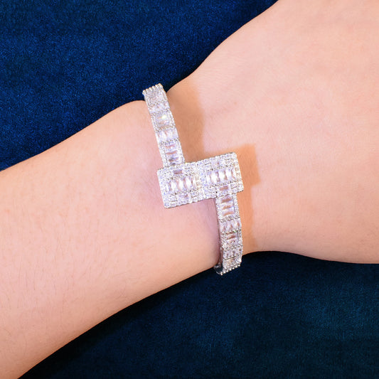 Baguette Zirconia Bangle