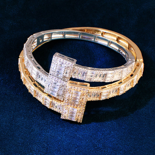 Baguette Zirconia Bangle