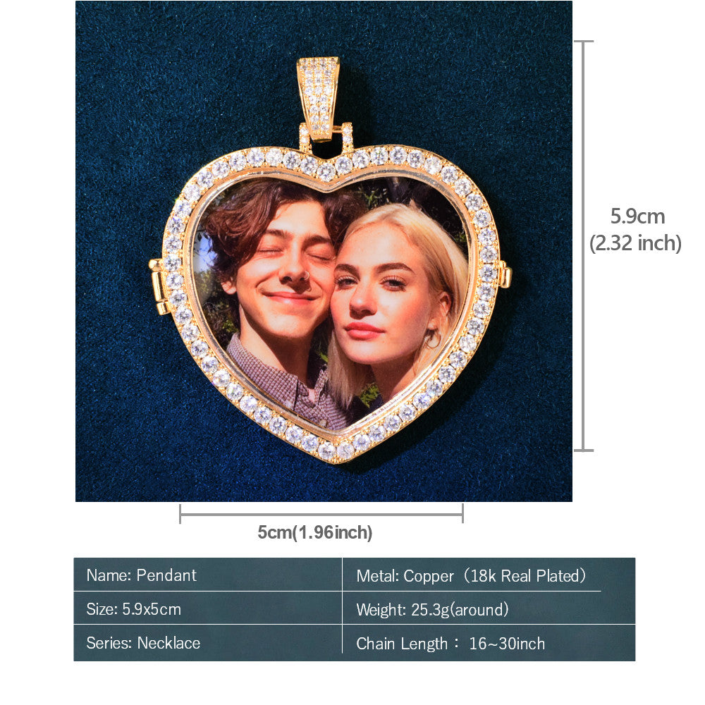 Heart Photo Necklace