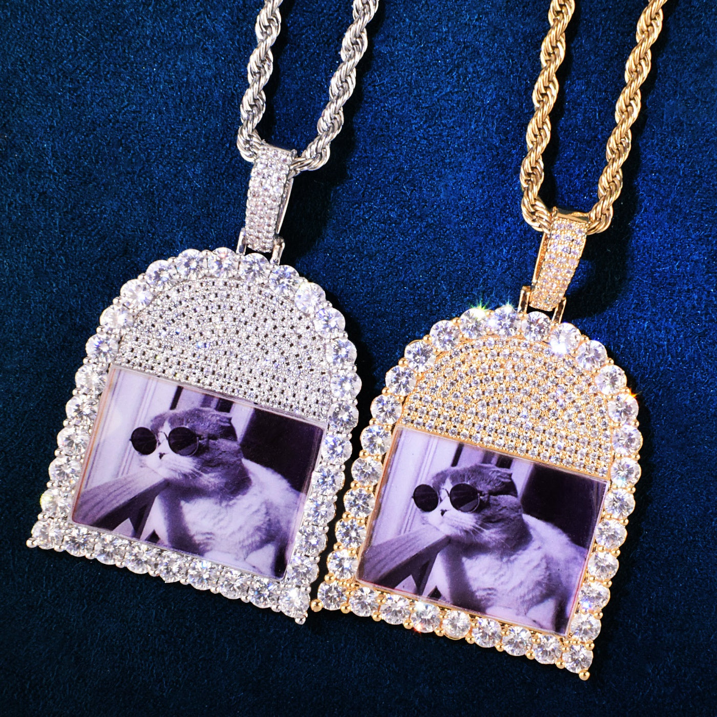 Tombstone Photo Necklace