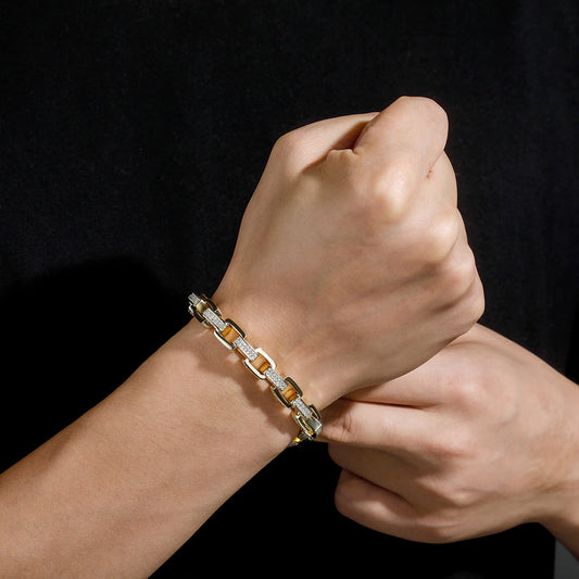 8mm Ice Box Link Chain Bracelet