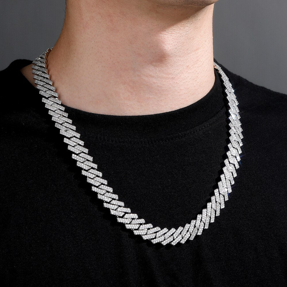 14mm Miami Cuban Link Chain Necklace
