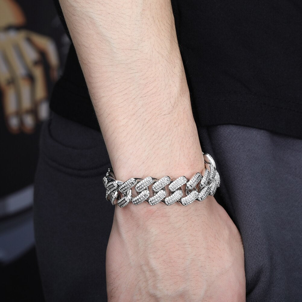 18m Miami Big Box Clasp Cuban Bracelet