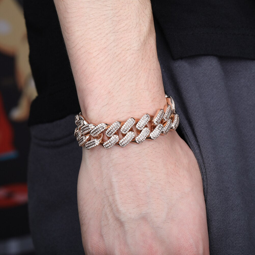 18m Miami Big Box Clasp Cuban Bracelet