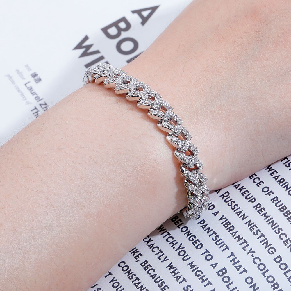 8mm Miami Cuban Chain Bracelet