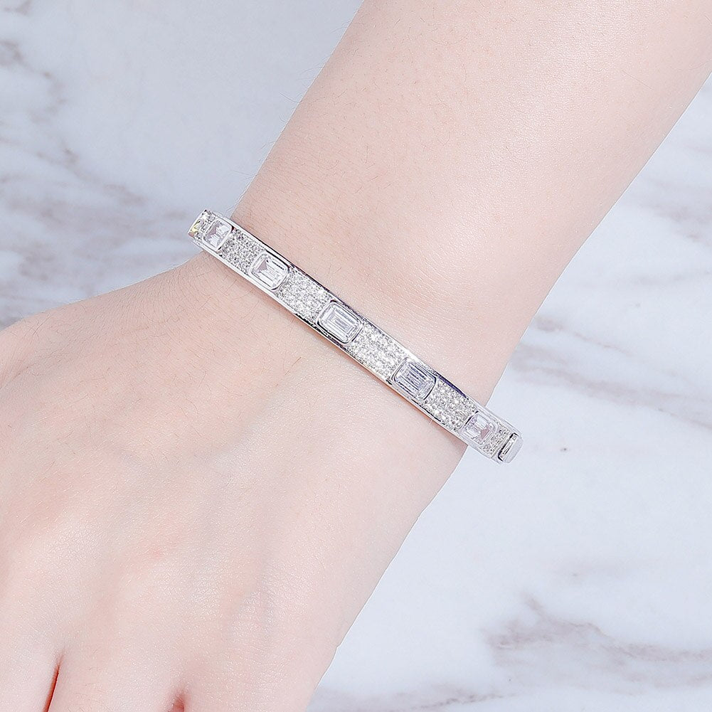 7mm Luxury Iced Out Cubic Zirconia Bracelet