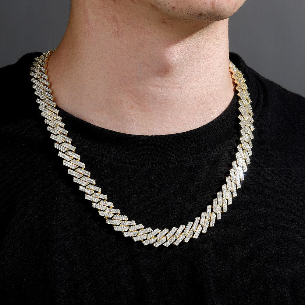 14mm Miami Cuban Link Chain Necklace
