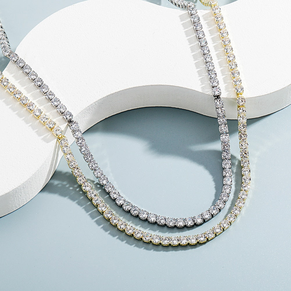 Classic Micro Tennis Necklace 2.5-5mm