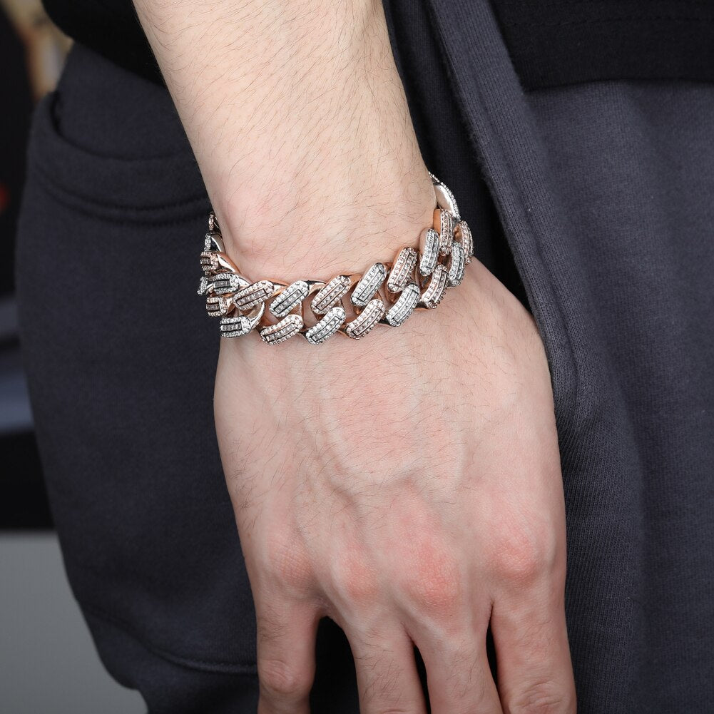 18m Miami Big Box Clasp Cuban Bracelet