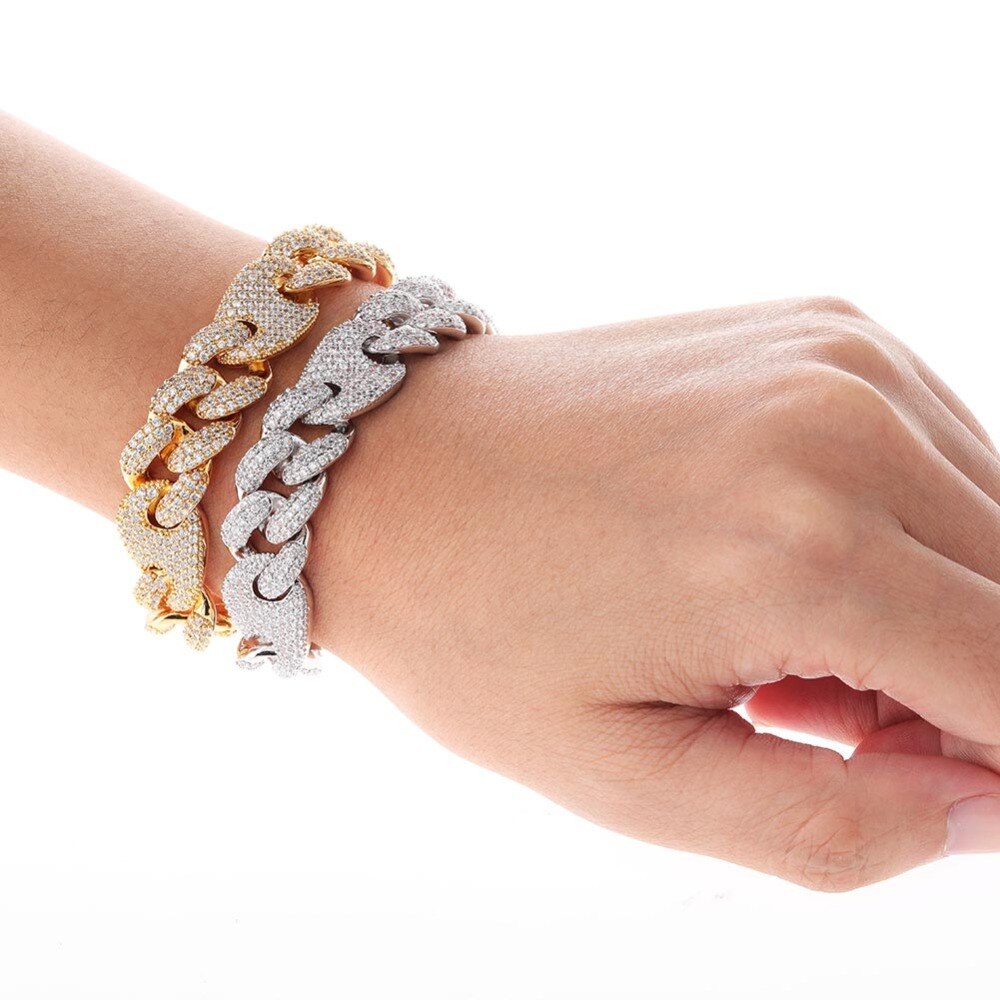 16mm Iced Out Cuban Bracelet