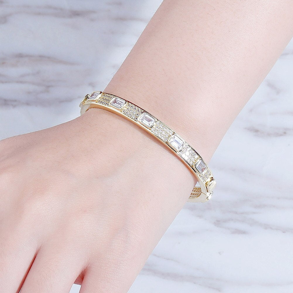 7mm Luxury Iced Out Cubic Zirconia Bracelet