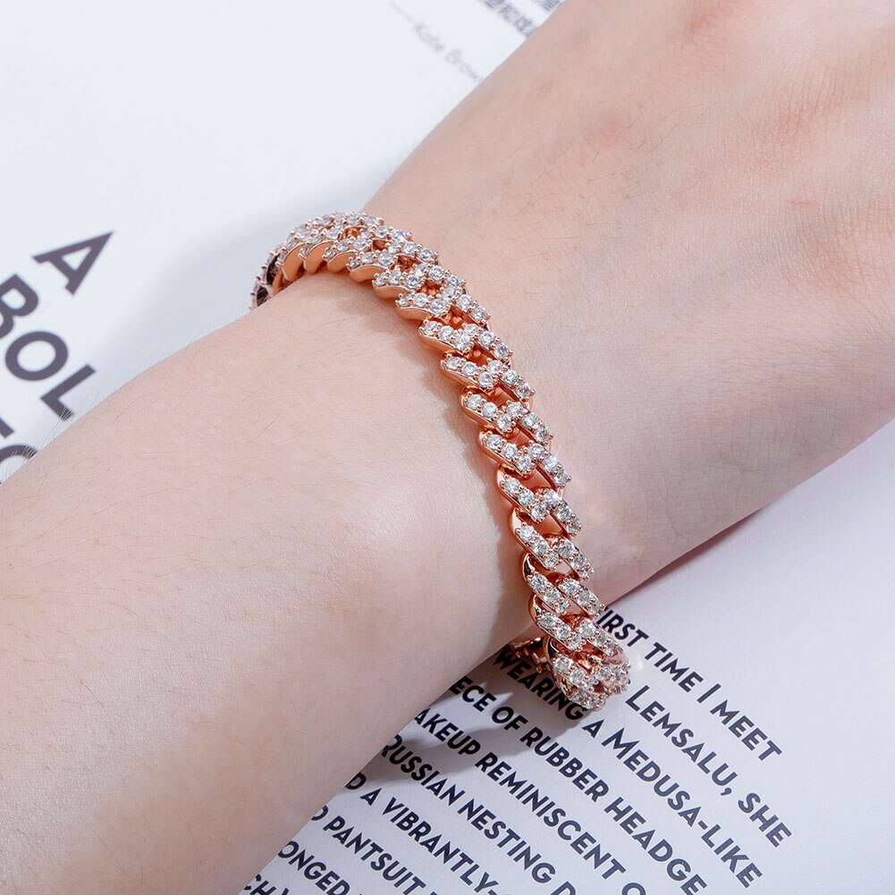 8mm Miami Cuban Chain Bracelet