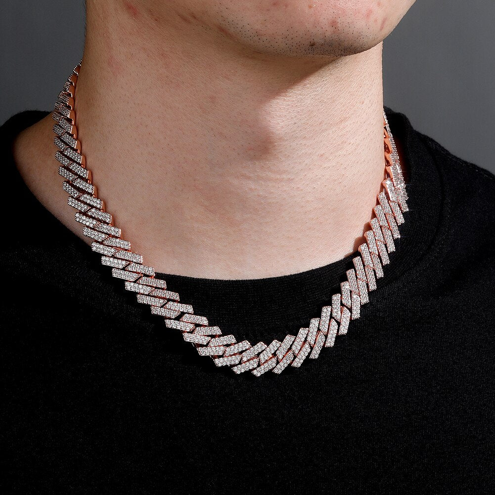 14mm Miami Cuban Link Chain Necklace
