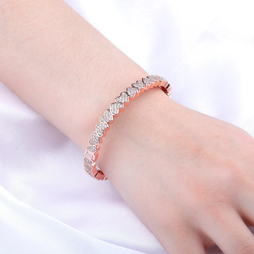 7mm Heart Bracelet