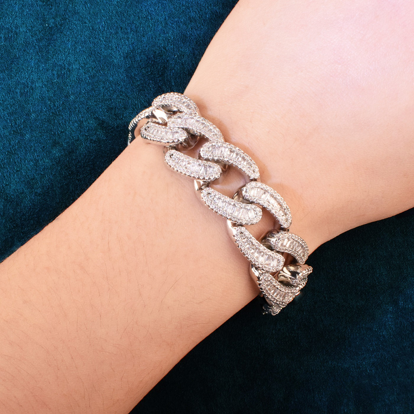 Miami Baguette Cuban Chain Bracelet