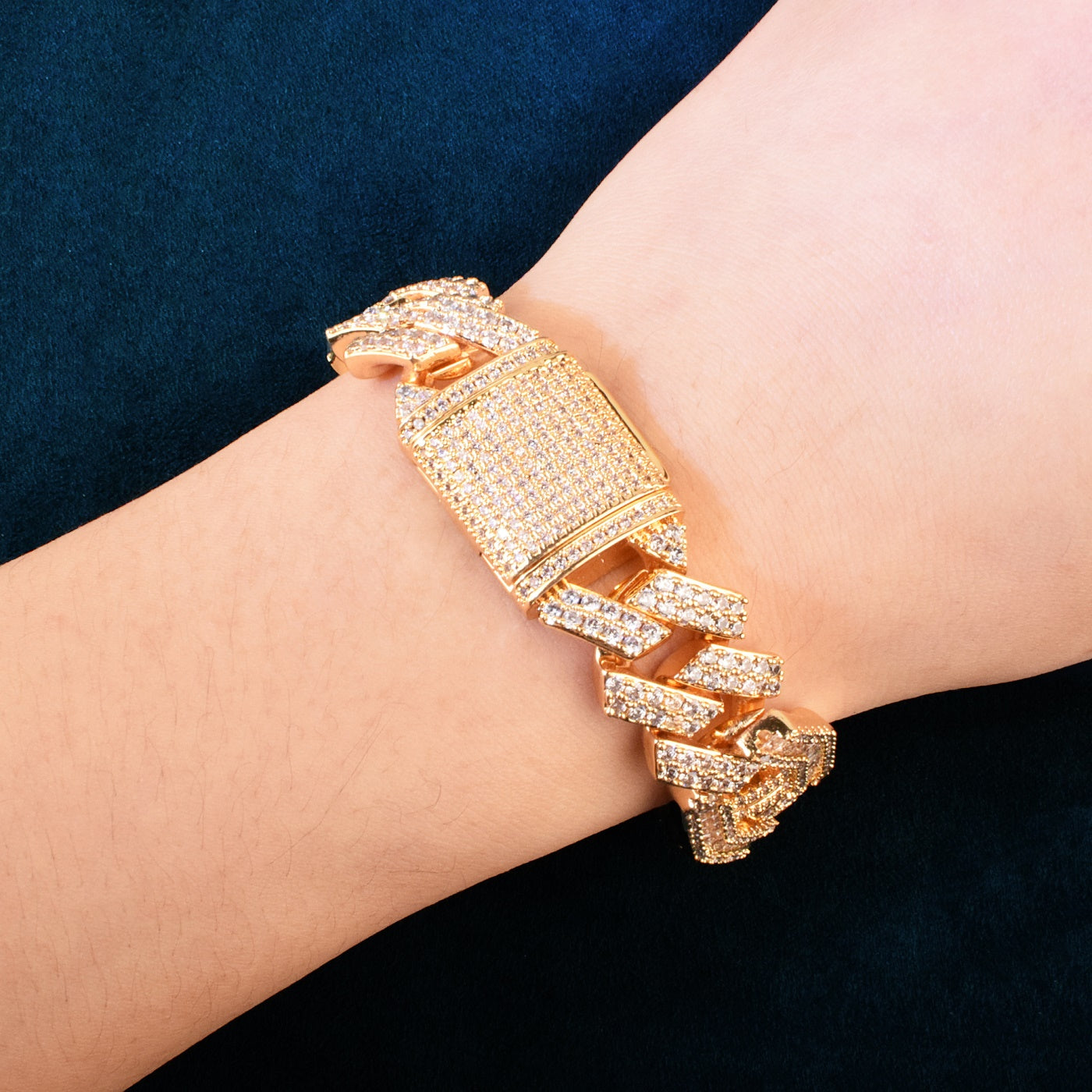 Miami Baguette Cuban Chain Bracelet