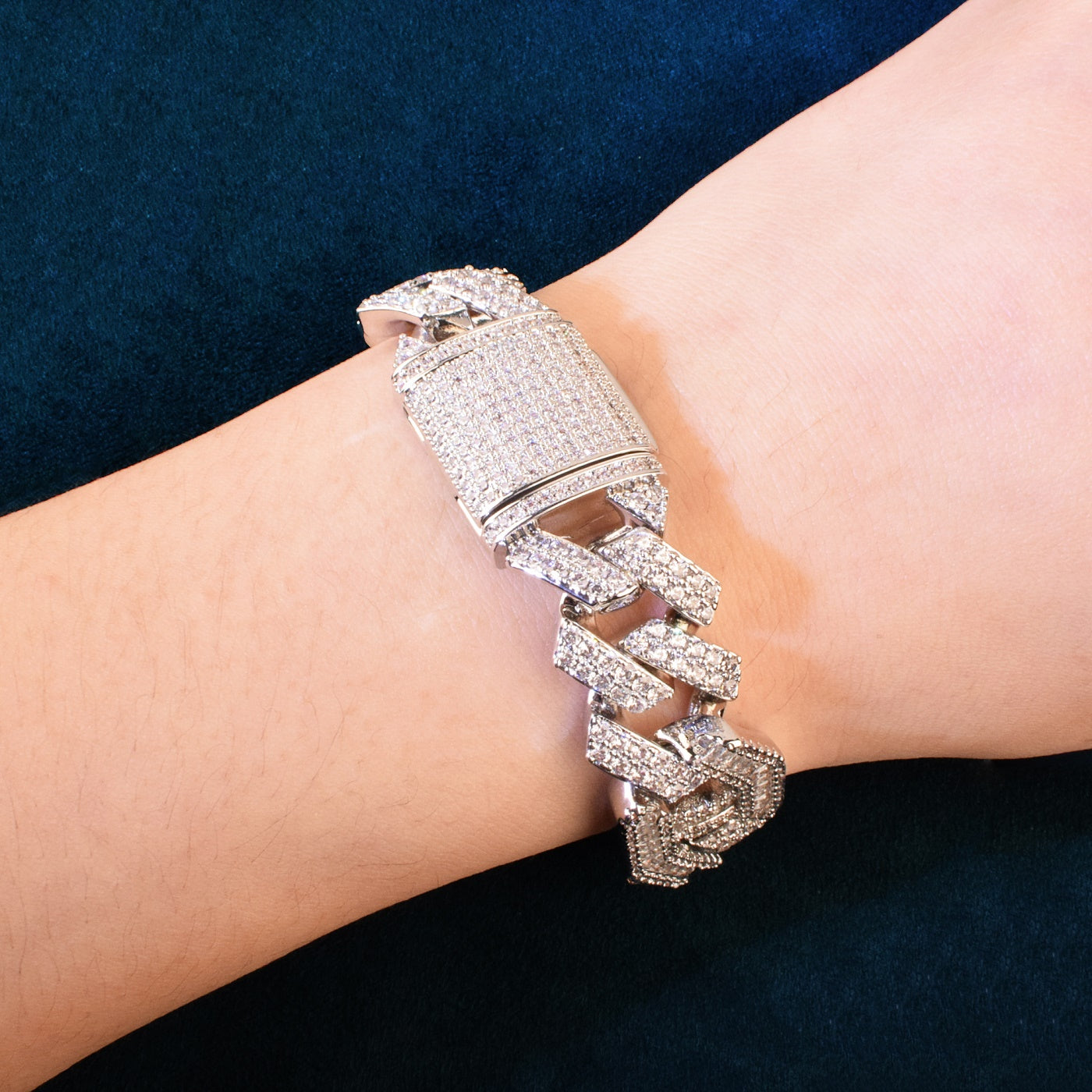 Miami Baguette Cuban Chain Bracelet