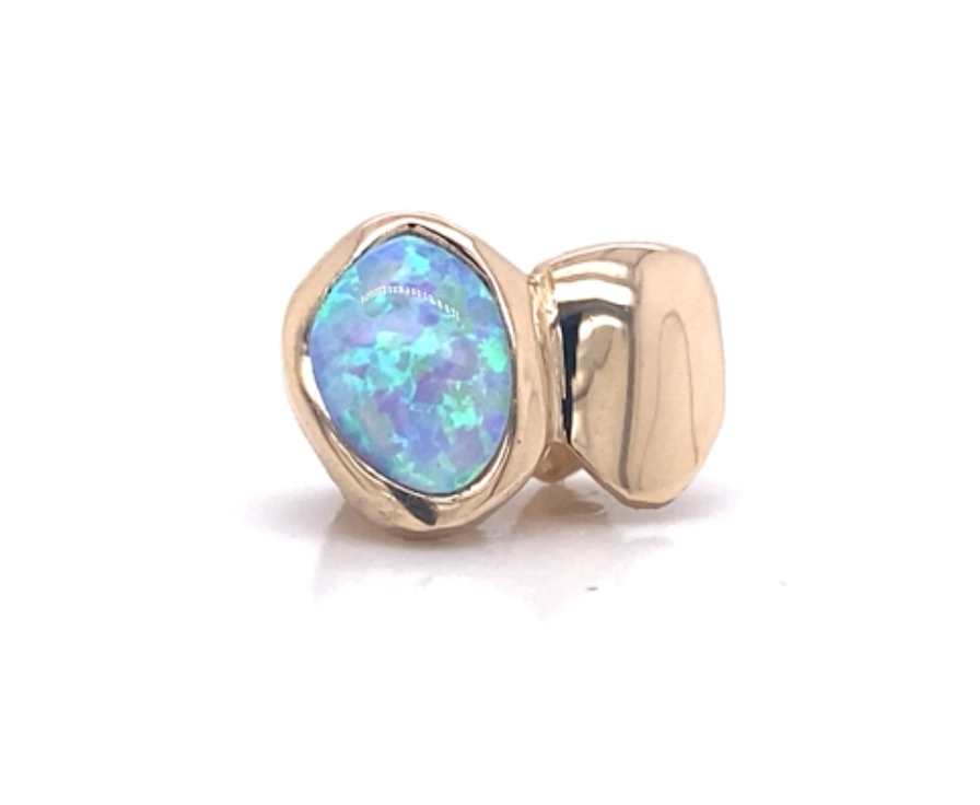 Opal and Gold Single Tooth