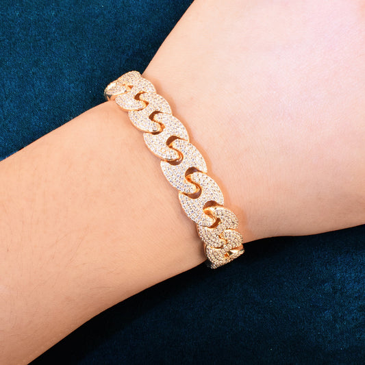 Solid Miami Cuban Chain Bracelet