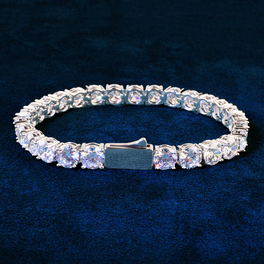 Spring Clasp Tennis Link Bracelet