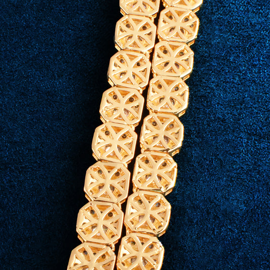 Square Clustered Chain Bracelet