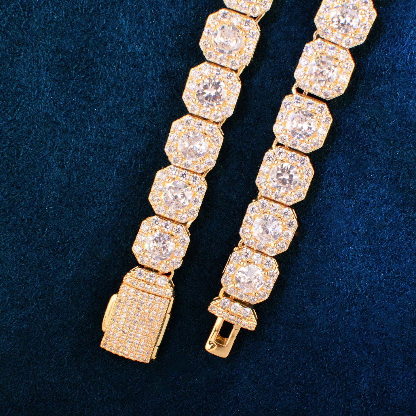 Square Clustered Chain Necklace