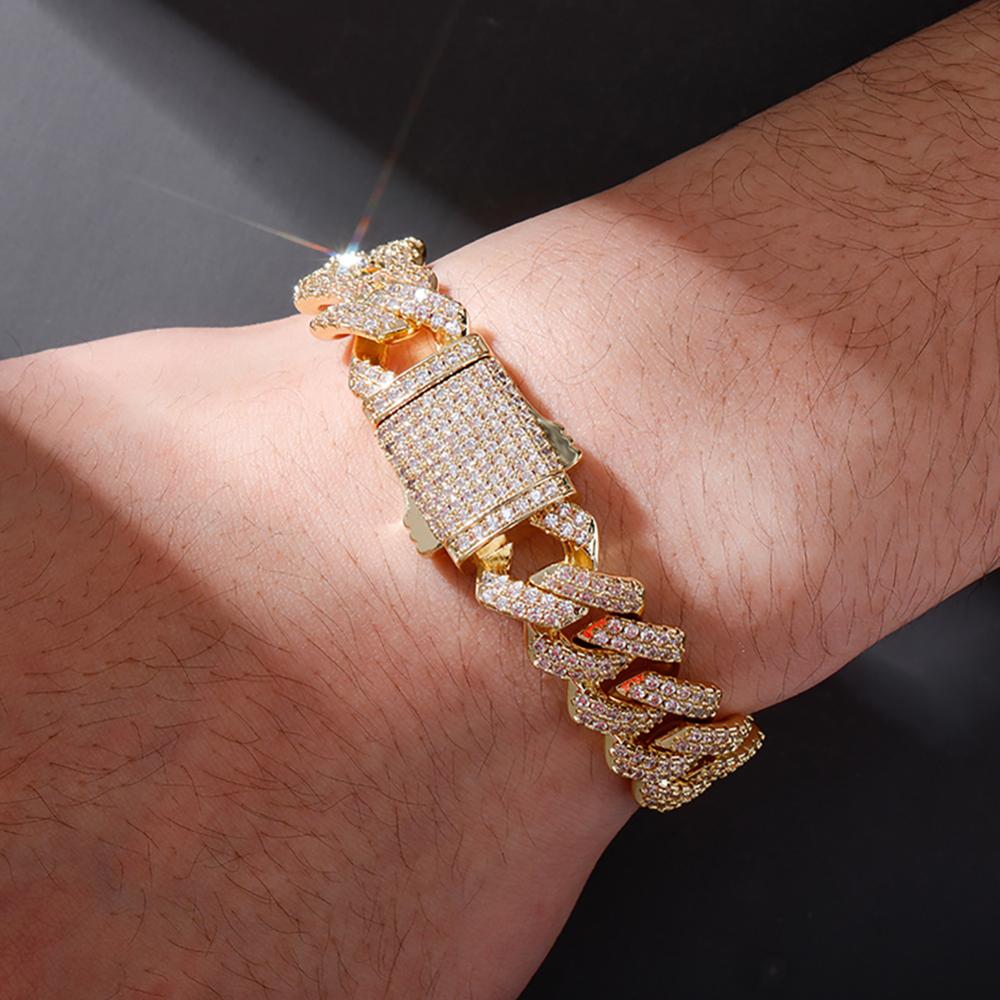 12mm Miami Cuban Chain Bracelet