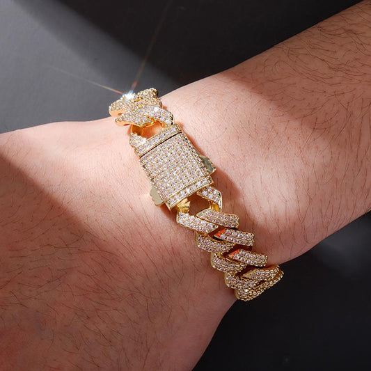 12mm Miami Cuban Chain Bracelet