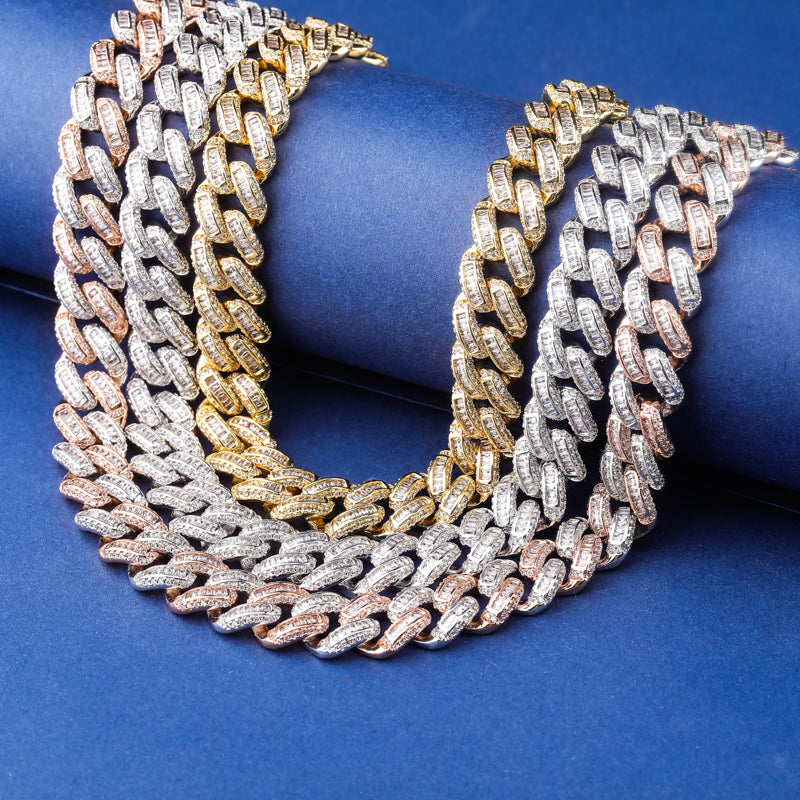 14mm Miami New Box Clasp Cuban Link Chain