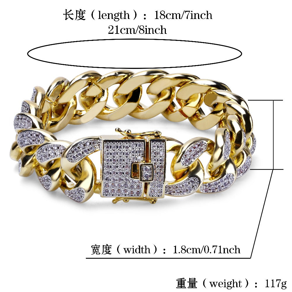 18MM Cuban Link Bracelet