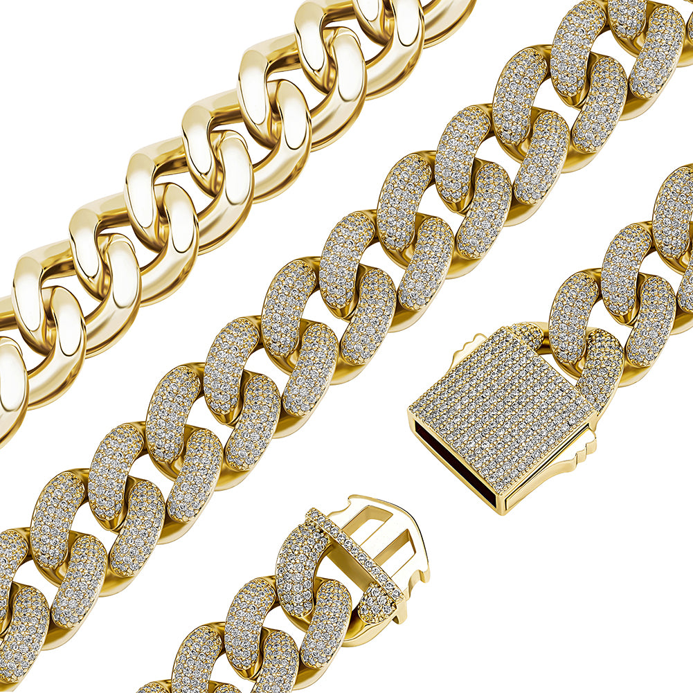 18MM Iced Luxury Cuban Link Chain