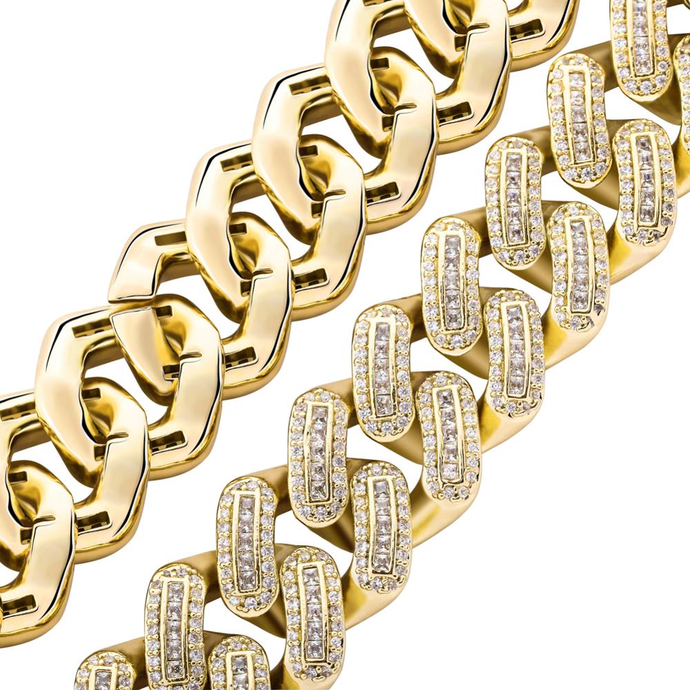 18m Miami Big Box Clasp Cuban Bracelet
