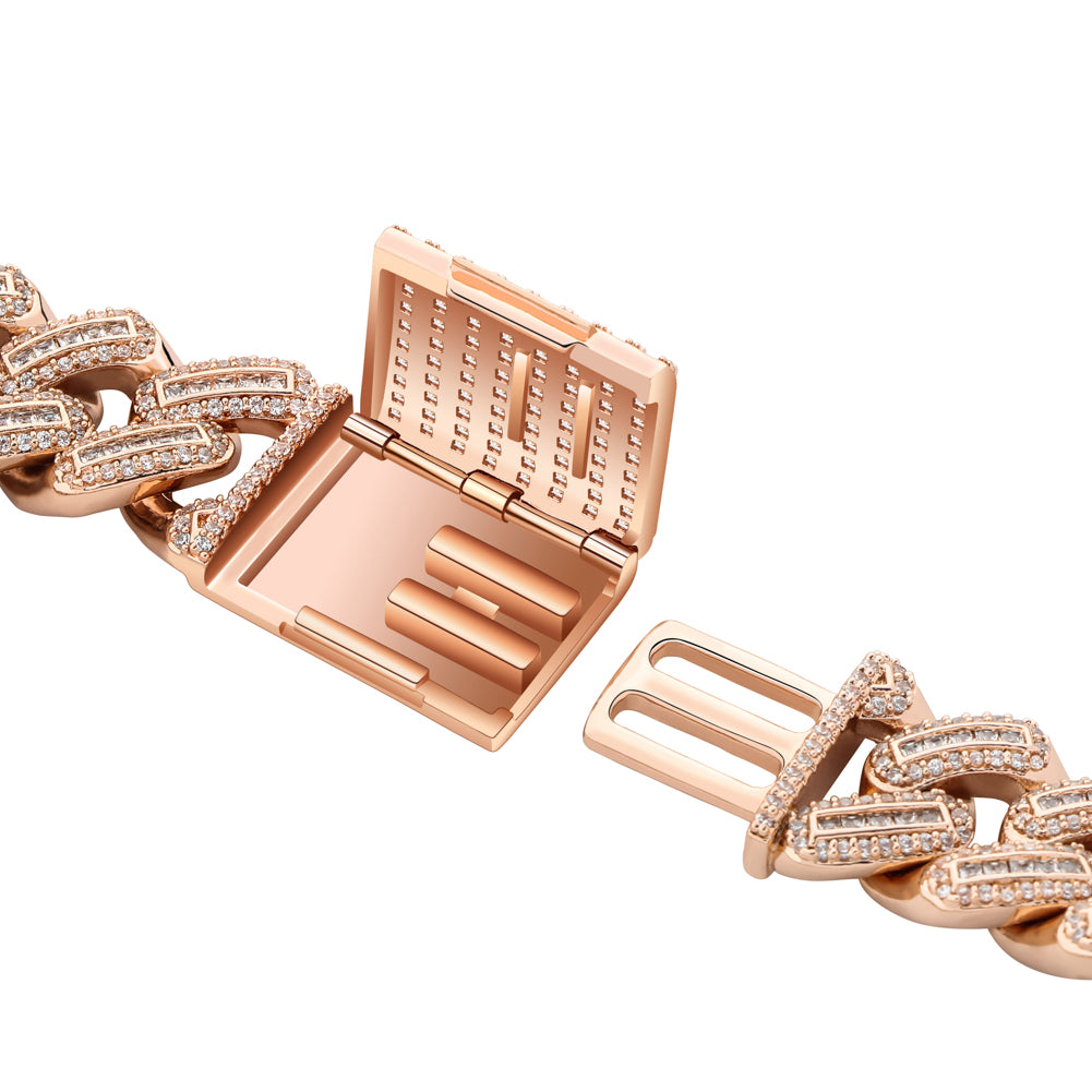 18m Miami Big Box Clasp Cuban Bracelet