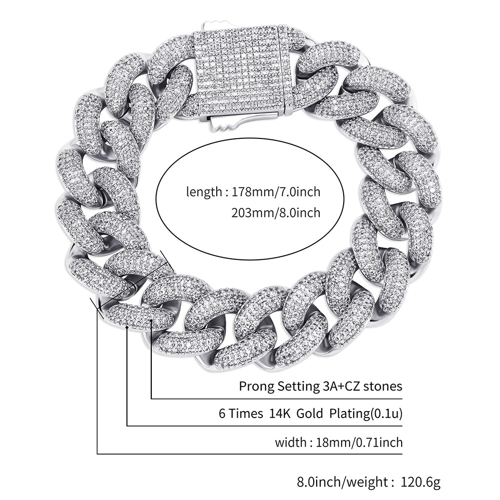 18mm Mens Bracelet
