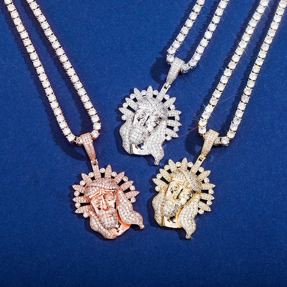 Crowned Jesus Necklace
