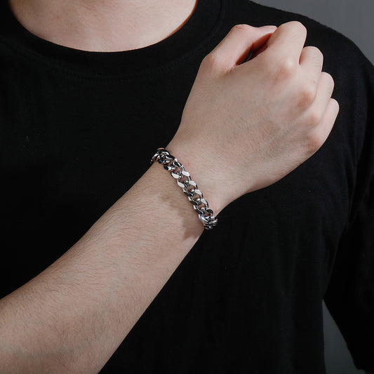 10mm & 12mm Spring Clasp Cuban Bracelet