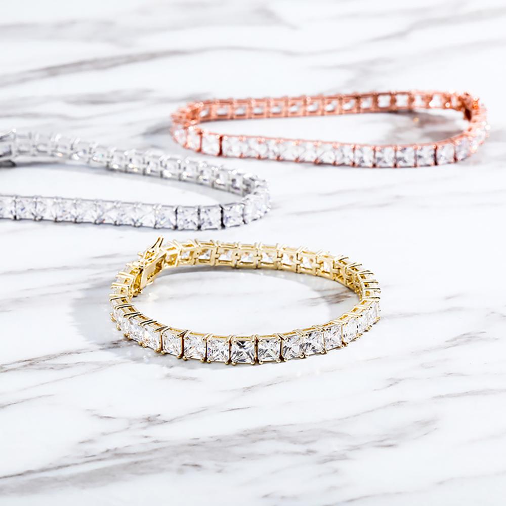 6mm Baguette Tennis Chain Bracelet