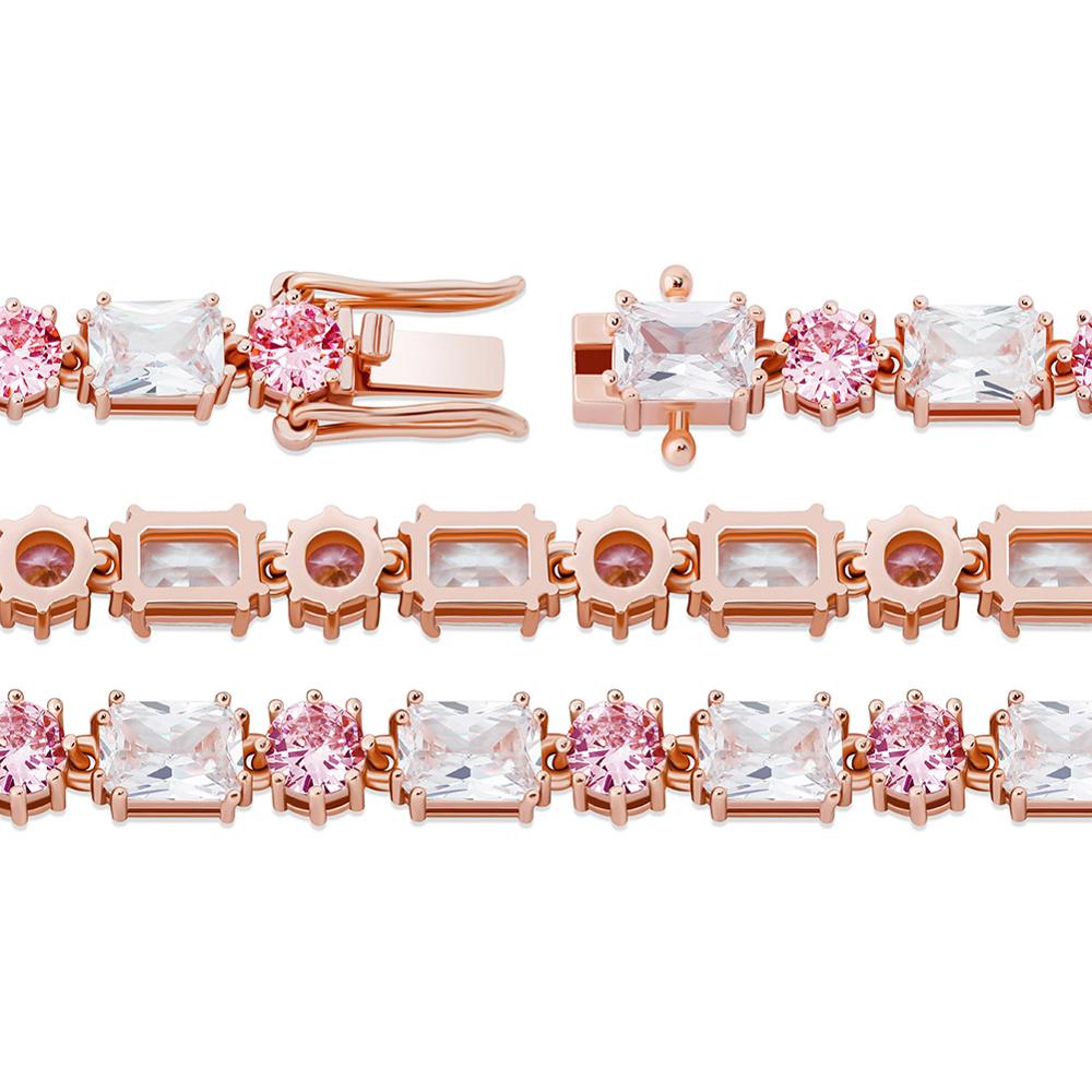 6mm Round and Square Bracelet