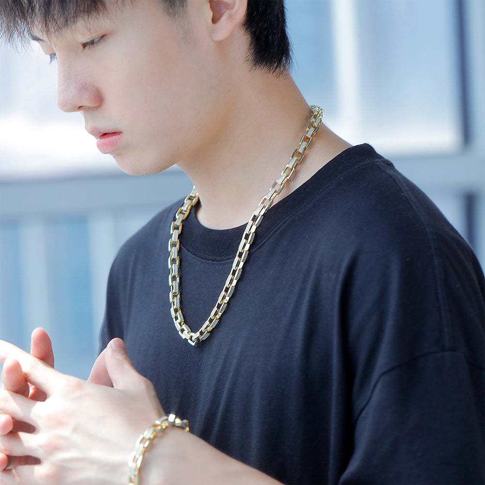 8mm Ice Box Link Chain Necklace