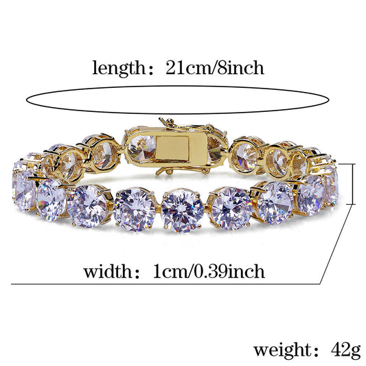 ROSE GOLD 8mm-10mm Tennis Chain Bracelet