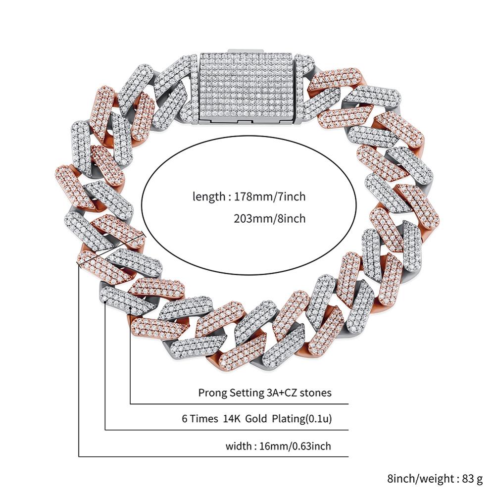 16mm Cuban Chain Bracelet