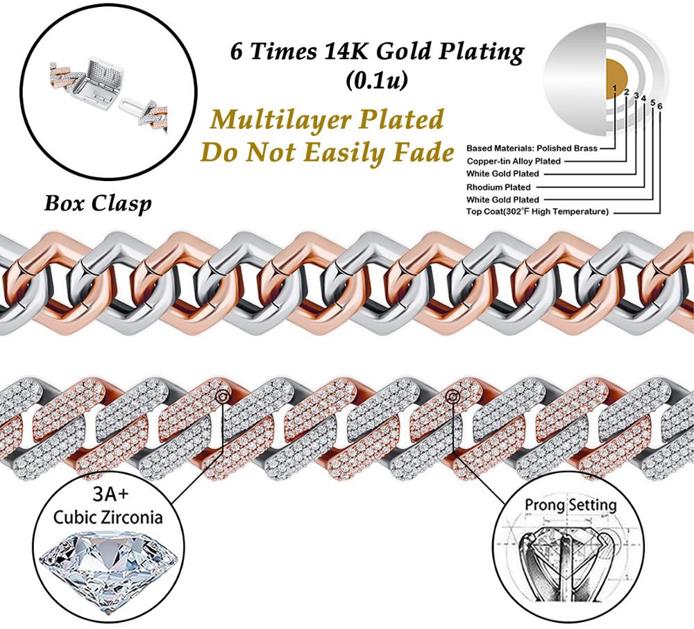 16mm Cuban Chain Bracelet