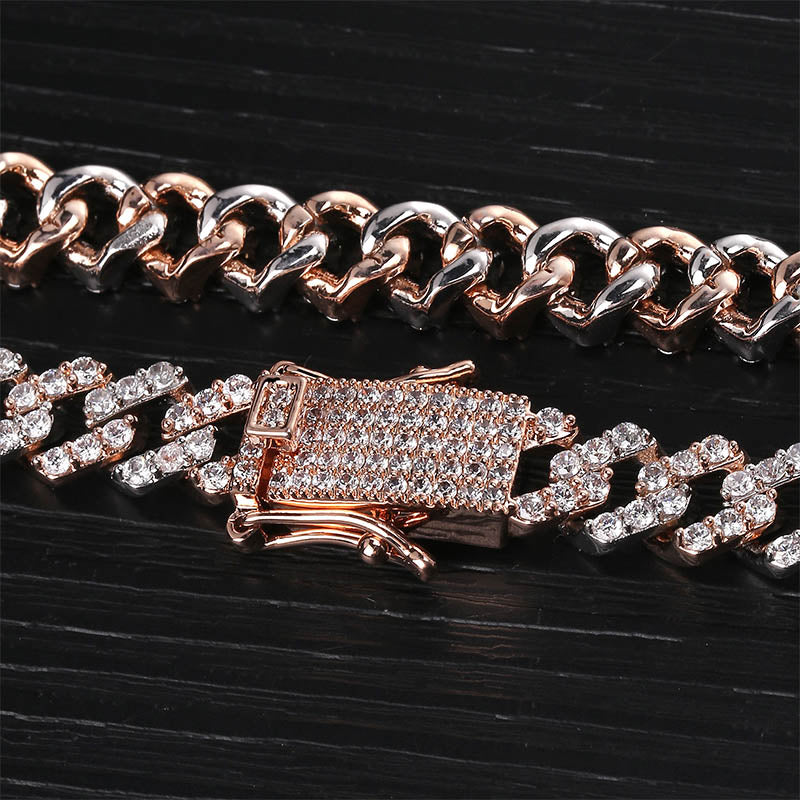 Miami 10mm Prong Setting Cuban Link Chain